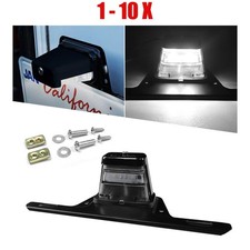 1-10x Universal RV Boat Trailer Tag LED License Plate Light Bracket Mount 10-30V picture