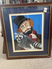 signed original red skeleton paintings picture