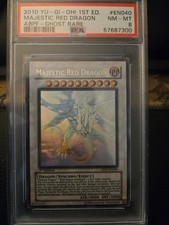 Majestic Red Dragon, Ghost Rare (ABPF-EN040), 1st Edition, PSA 8 picture