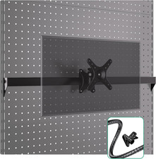 Monitor Mount Bar for Gaming Pegboard Shelf , 360-Degree Rotating Pegboard Monit picture