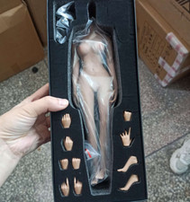 US 1:6 Pale Skin Medium Breast Female Makeup Seamless Figure Body With detail picture