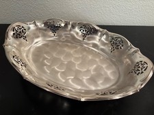 Vintage IKORA Silver Plate / Footed Tray Openwork inset 11“ W Germany picture