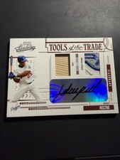 2005 Playoff Absolute Memorabilia - Tools of the Trade Adrian Beltre #/15 AU MEM picture