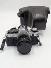 Vintage Canon AE-1 Program Film Camera w/FD 50mm 1:1.8 Lens with Case For Repair picture