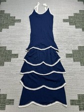 Ramy Brook Dress Womens Xs Blue White Blouson  picture