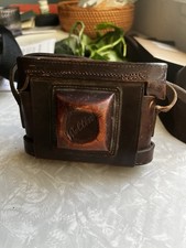 Welta Weltini 6x6 Vintage Folding Bellows Camera Black w/ Leather Case picture