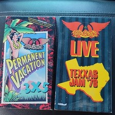 Aerosmith VHS Lot (NTSC) Permanent Vacation 3x5 + Live Texas Jam '78 (2) picture