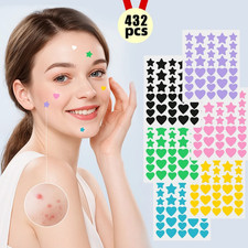 432pcs Colorful Star Pimple Patches Colorful Acne Spot Cover Stickers - NEW picture