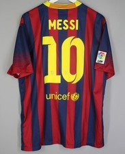 FC BARCELONA SPAIN 2013 2014 HOME SHIRT JERSEY NIKE 532822-413 sz XL  #10 MESSI picture