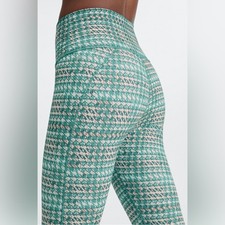 Fabletics Define PowerHold High-Waisted 7/8 Leggings Tropics Heritage Green S picture