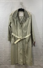 Vintage 90s London Fog Women's Nellie Hooded Trench Coat Beige NWT Sz 18R picture