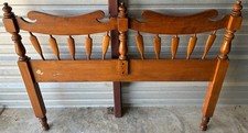 Vintage Tell City Furniture Co. Hard Rock Maple Headboard 56.5” x 44.5” Colonial picture
