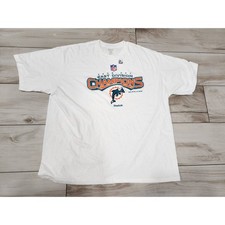 Vtg 2008 Miami Dolphins Reebok AFC Eastern Division Champions Mens T-Shirt 2XL picture
