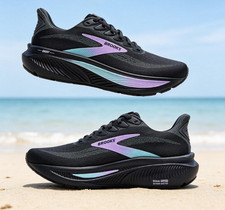 Brooks Ghost 17 Men Shoe Grey Clearwater Purple picture