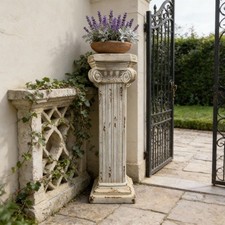 Pedestal Column Plant 38.18'' Tall Roman Column with Base Roman Pillar Greek picture