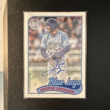 Topps 2024 Series 2 George Springer Blue Jays 1989 Auto #89BA-GS picture