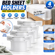 4-8pcs Heavy Duty Bed Sheet Clips | Corner Grippers for Mattress & Sheet Holders picture