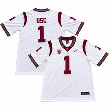 NWT USC White/Red Stitched Jersey (MEN) picture