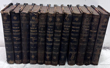 Antique Thomas Hardy 12 Vol Set P.F. Collier Leather Bound Wessex Tales picture