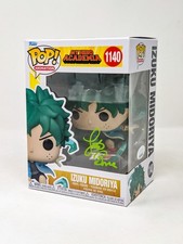 Justin Briner My Hero Academia Izuku Midoriya #1140 Signed Funko Pop JSA picture