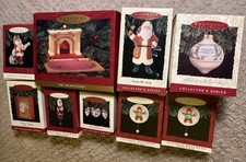 Vintage 1993 Hallmark Keepsake Christmas Ornaments - Boxed Lot of 9 -  picture