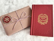 GIFT WRAPPED🎁A Christmas Carol Charles Dickens Silk Binding 1st Edition Replica picture