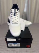 Wilson Courtglide Tennis Shoes, White/Navy Blazer/Quarry, Men’s 11.5, New picture