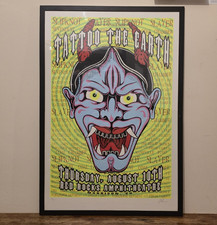SLAYER SLIPKNOT - TATTOO THE EARTH CONCERT POSTER - LTD ED 190/200 SIGNED FRAMED picture