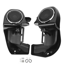 Lower Vented Leg Fairing + 6.5'' Speakers w/ Grills For Harley Touring 1983-2013 picture