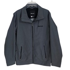 Marmot Mens Grey Softshell Full Zip Jacket C80240 Size Medium picture