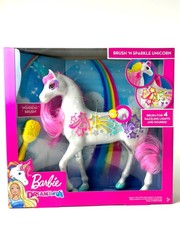 Barbie Dreamtopia Light Up Unicorn with SFX Brush 'N Sparkle Mattel 2018 NIB picture