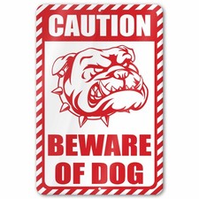 Caution Beware of Dog Sign picture