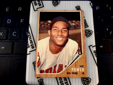 1962 Topps Baseball #445 Vic Power Twins Hi-Gloss Bold Color Just OC NM/NMMT picture
