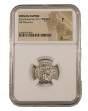 NGC F Roman AR Denarius Julia Soaemias AD218-222 NGC Ancients Certified Fine picture
