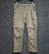 KUHL Renegade Stealth Convertible Pants Mens 36x32 Hiking Cargo Zip Off Shorts picture