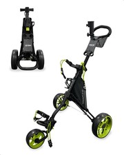 Caddytek Golf CaddyLite 11.5 V3 Superlite Deluxe Push Cart Black/Green picture
