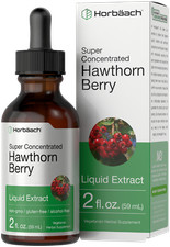 Hawthorn Berry Liquid Extract | 2 fl oz | Alcohol Free, Vegetarian | by Horbaach picture