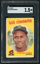 Roberto Clemente 1959 Topps SGC 1.5 Baseball Card Vintage Graded MLB HOF #478 picture