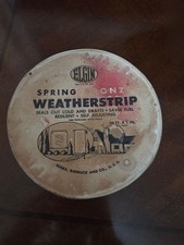Vintage Elgin Spring Bronze Weatherstrip Tin Sears Roebuck & Co. picture