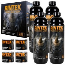 LAUCO Rintek Urethane Spray 1 Gallon Black Bedliner Coating, Heavy-Duty picture