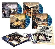 Led Zeppelin – Live '69 & '73 4LP Green w/Blue & White Splatter Vinyl Record picture
