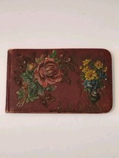 Small Antique Victorian Autograph Book w/Autographs Late 1880's Pennsylvania  picture
