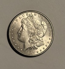 1897-S Morgan Dollar BU Rare Date & Mint slight toning KM#110 picture