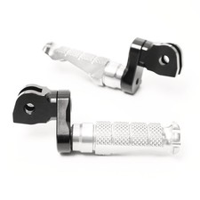 Silver MCCP 25mm Adjustable Front Footpegs For Ducati Multistrada 1100 /S 07-10 picture