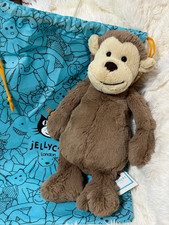 Hard To Find Retired Jellycat Bashful Monkey Medium 12
