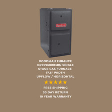 Goodman 96% AFUE 80,000 BTU Single Stage Upflow Gas Furnace GR9S960803BN picture