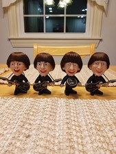 Vintage 1964 NM HARD BODY BEATLES REMCO DOLLS Set of 4 With ORIGINAL Instruments picture