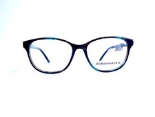 New BCBG Maxazria Cat Eye Eyeglasses Italy Kessa Teal Black Multi 54 16 140 picture