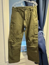 Arc'teryx Cronin Cotton Pants Olive Green Canvas Double Knee Men's 30 Short picture