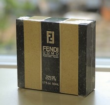 Vtg  FENDI UOMO/men by FENDI  splash EDT 50 ml~1.7 oz OLD VERSION Bethco SEALED picture
